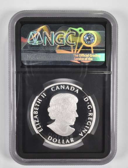 PF70UCAM 2020 Canada 1 Dollar 1 Oz .999 Silver Peace Silver Signed NGC