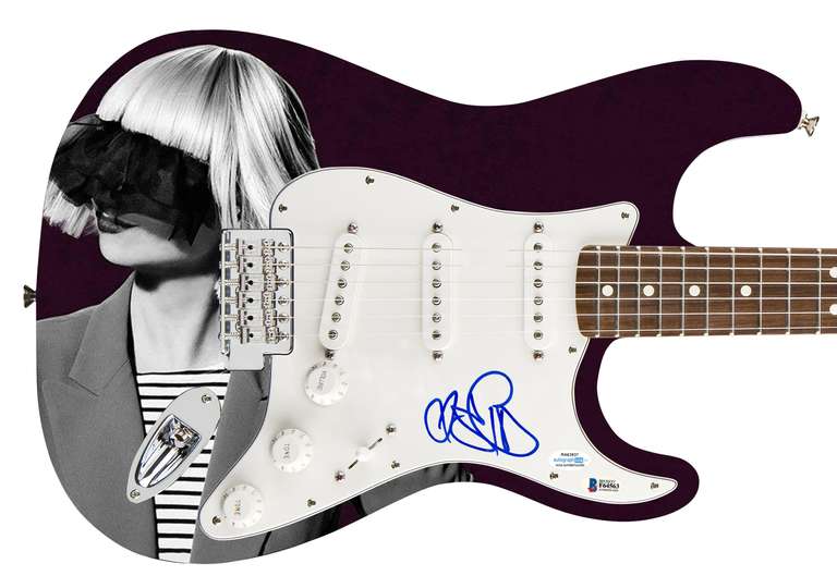 Sia Furler Autographed Signed Photo Graphics Guitar ACOA