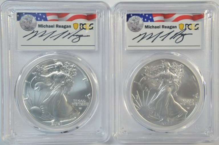 1st Day of Issue 2021 (Ty 2) & 2022 Reagan Legacy Series $1 PCGS MS70