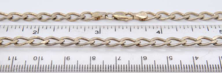 Vintage Italian 925 Sterling Silver chain Necklace