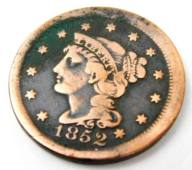 1852 U.S. Large Cent Coin