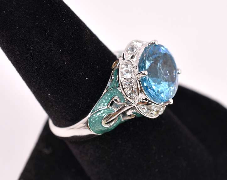 Moonstone Set In Sterling Silver Ring