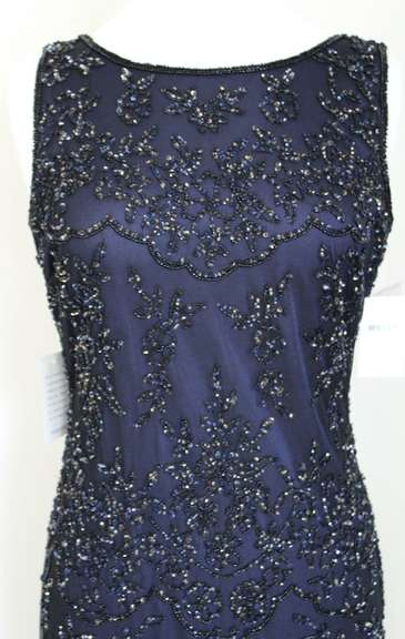 Stylish Navy Color Evening Dress