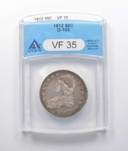 VF35 1812 Capped Bust Half Dollar O-103 ANACS
