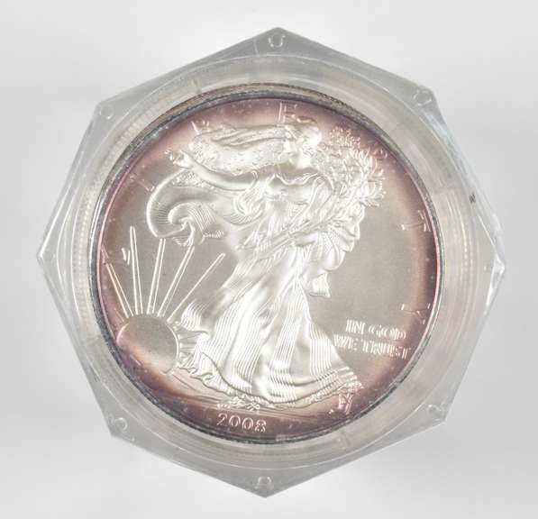 (20) BU 2008 American Silver Eagle - First Strike - Graded PCGS