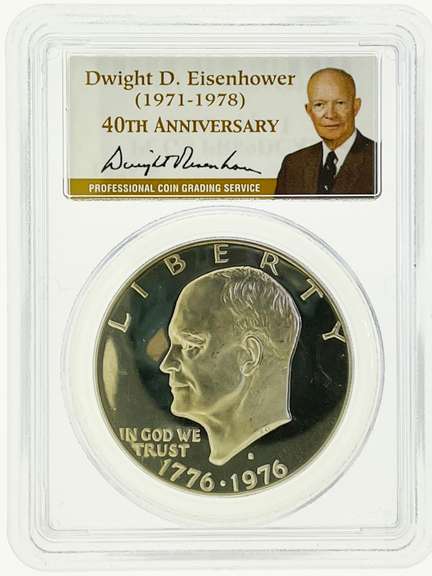 1976-S PCGS PR69 DCAM Eisenhower Silver Dollar