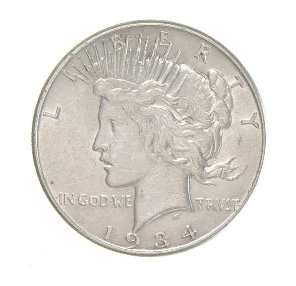 1934 Peace Silver Dollar