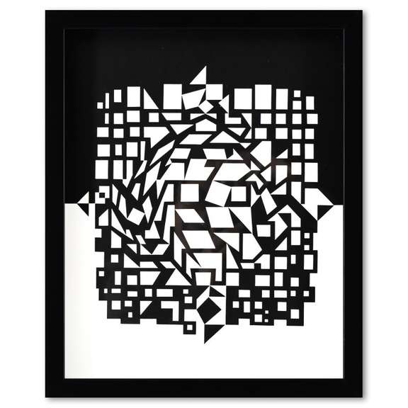 Croises (Diptych) Print by Vasarely (1908-1997)