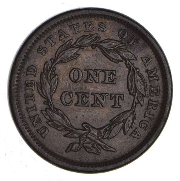 1840 Braided Hair Large Cent - Sharp