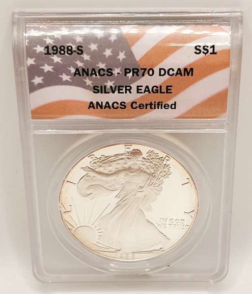 PF70 ASE proof silver coin