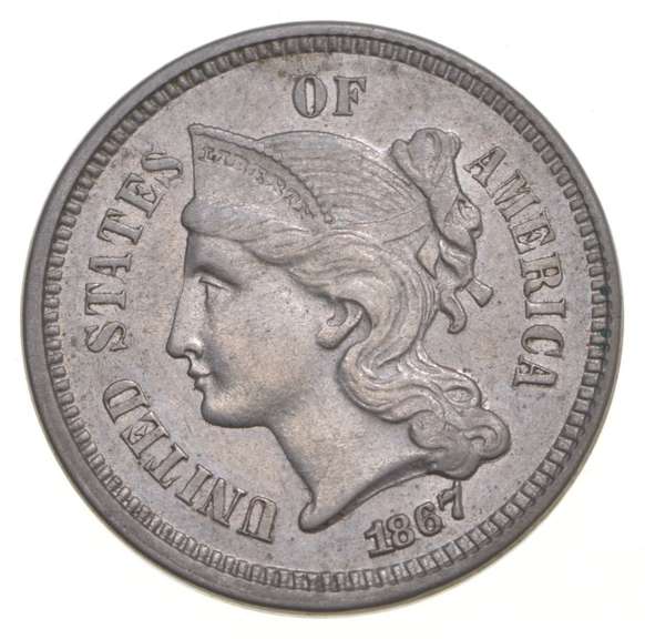 1867 Nickel Three-Cent Piece
