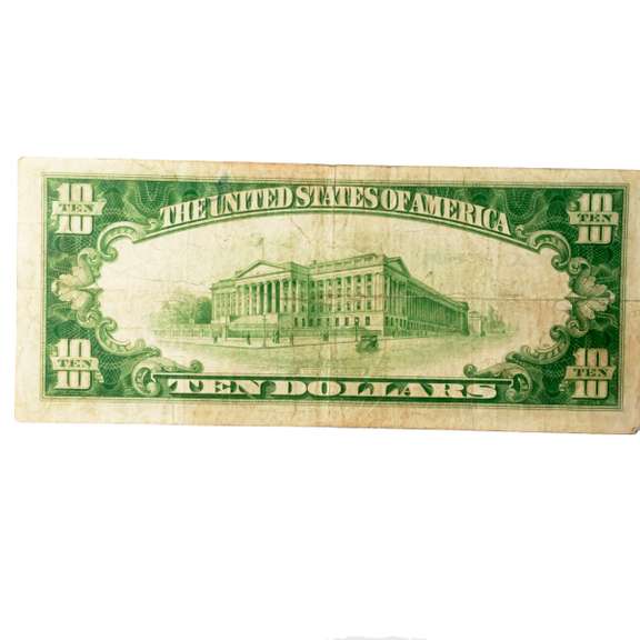 $10 1929 National Currency Series Federal Reserve Bank Philadelphia PA  Natl Bank Note