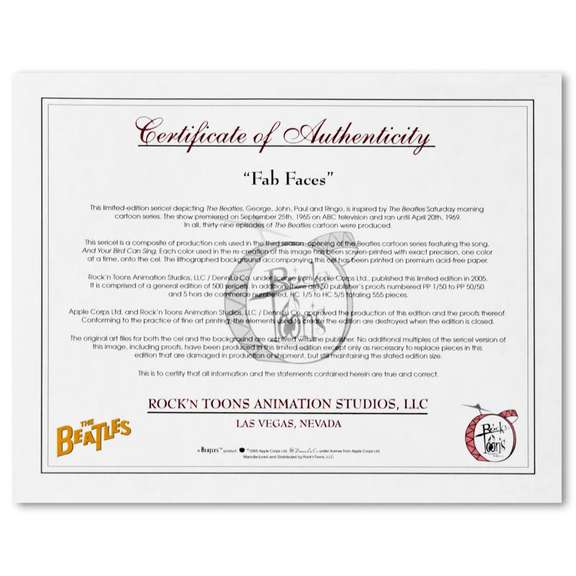 Fab Faces Limited Edition by Beatles, The