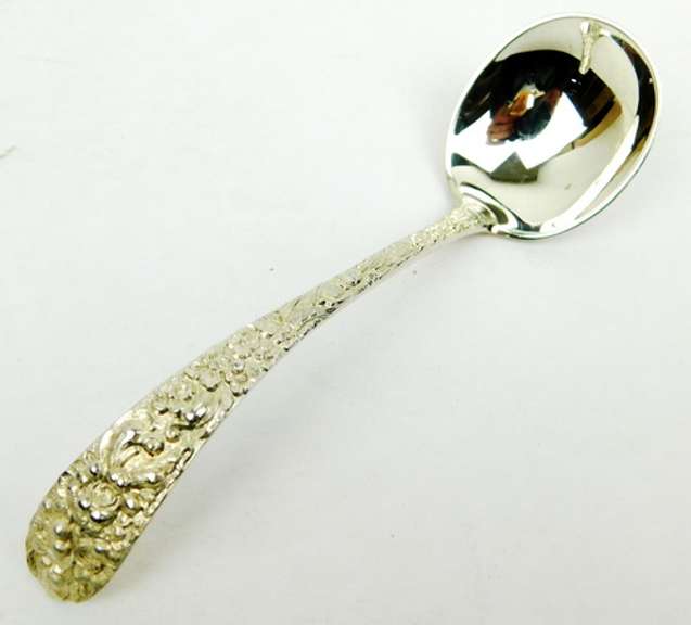 Vintage Sterling Repousse Sauce Ladle