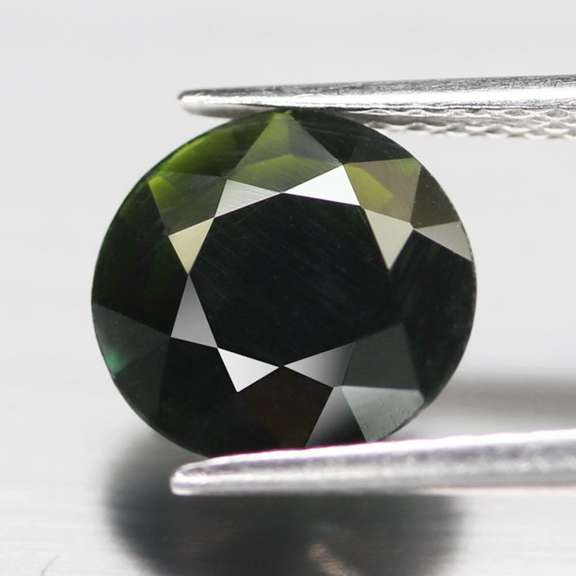 Top 2.92ct natural olive green Tourmaline solitaire
