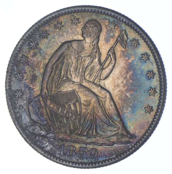 1859-O Seated Liberty Half Dollar