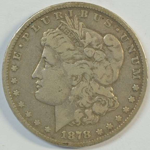 Key date 1878-CC Morgan Silver Dollar in circ