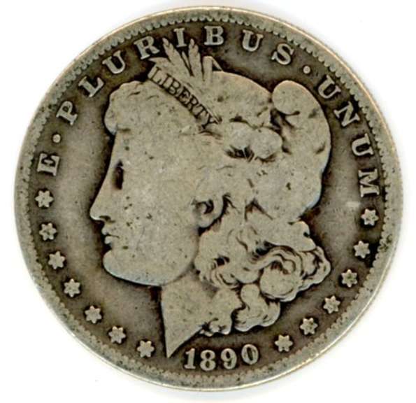 1890-O Morgan Silver Dollar