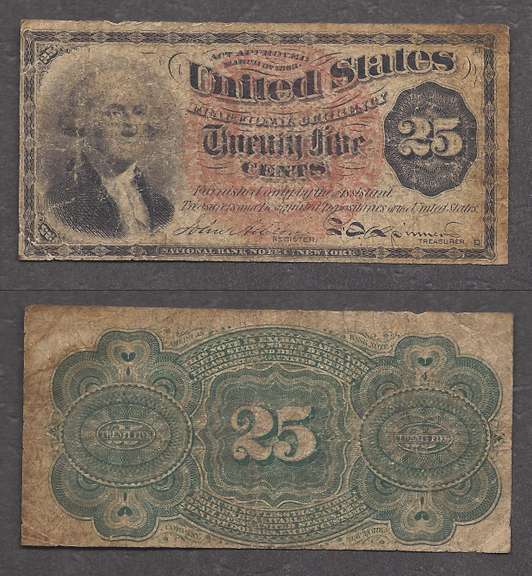 25 Cent 4th Issue Fractional Currency