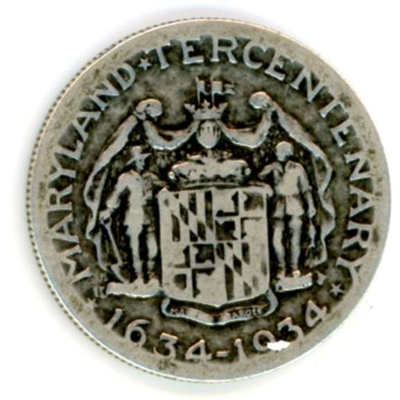 1934 Maryland Tercentenary Commemorative Half Dollar