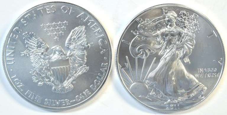 Superb Gem BU Roll of Twenty (20) 2011 $1 Silver Eagle coins