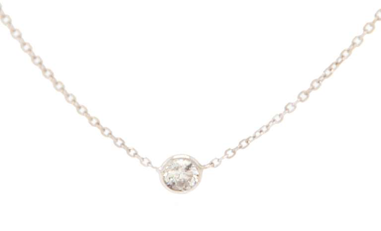 1.00ctw Round Diamond Five Stone Station Necklace