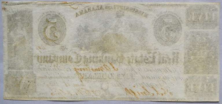 Choice CU  $5 Mississippi And Alabama Real Estate Banking Company Decator Mississippi Note $5