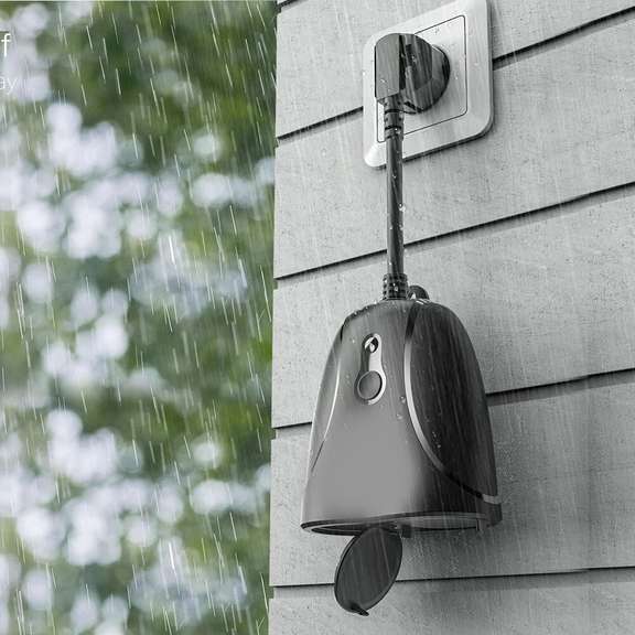 Dual Outlets IP44 Smart WIFI Socket 3680W