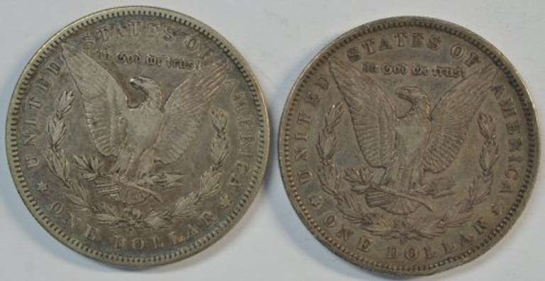 Sharp scarce 1898-S & 1899-S Morgan Silver Dollars