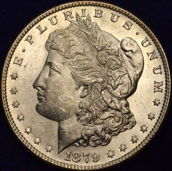 1879-S Morgan Silver Dollar Frosty, Flashy BU.