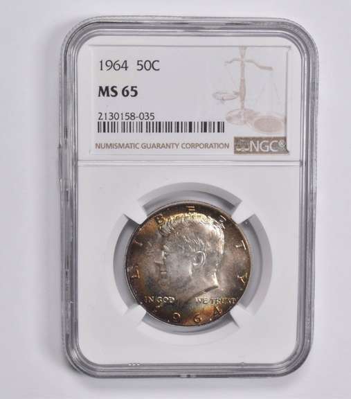 MS65 1964 Kennedy Half Dollar NGC Beautiful Tone