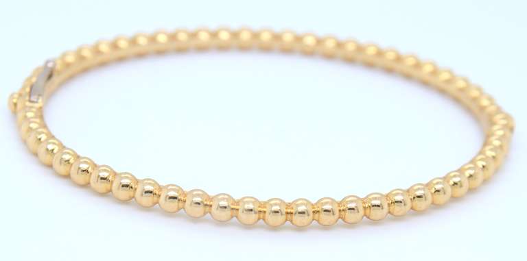 Van Cleef Perlee Pearls of Gold Bracelet in 18kt Yellow Gold