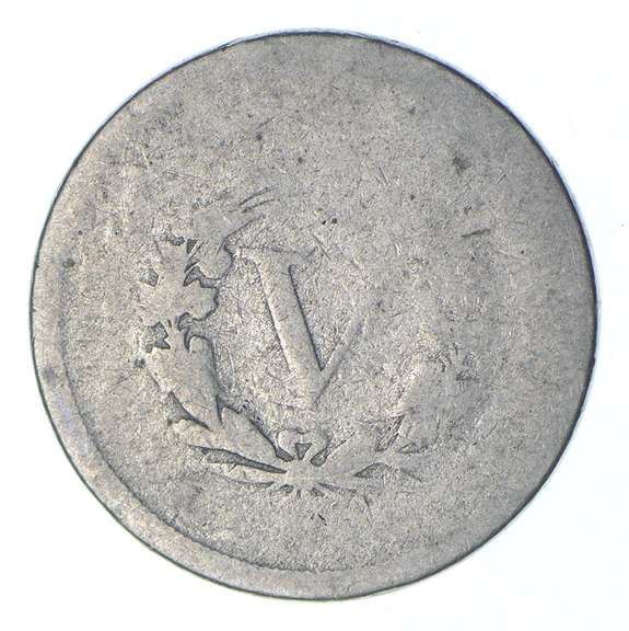 1886 Liberty V Nickel - Circulated