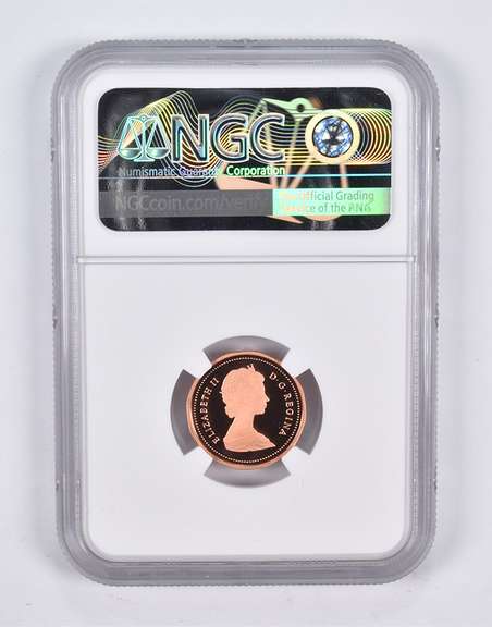 PF70 RD UCAM 1987 Canada 1 Cent NGC
