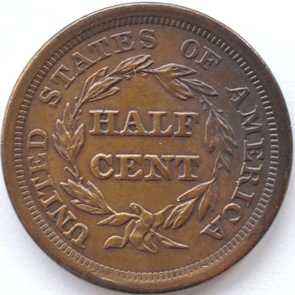 1857 Half Cent