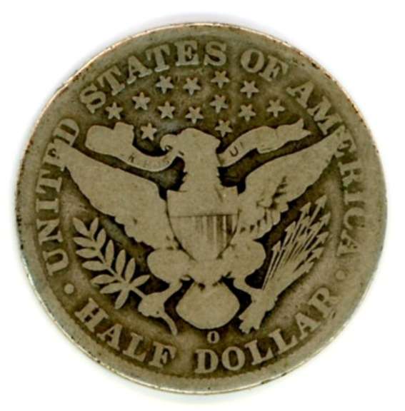 1909-O Barber Silver Half Dollar