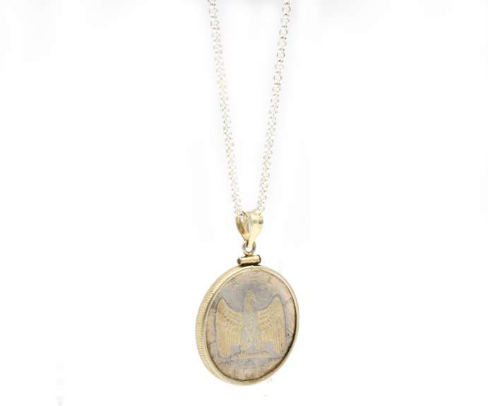 1940 Italian Coin Pendant Necklace