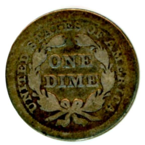 1858 Liberty Seated Dime