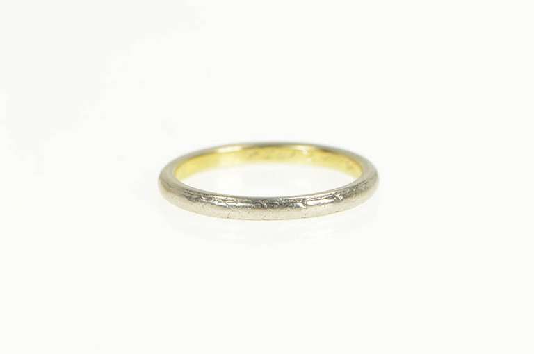 10K White Gold 1924 Art Deco Orange Blossom Wedding Band Ring