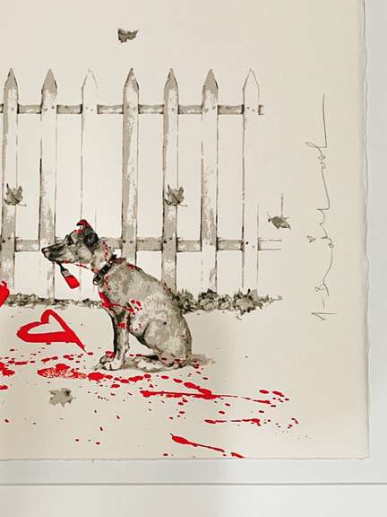 Extremely Rare and Collectable Signed Mr. Brainwash- I Love You