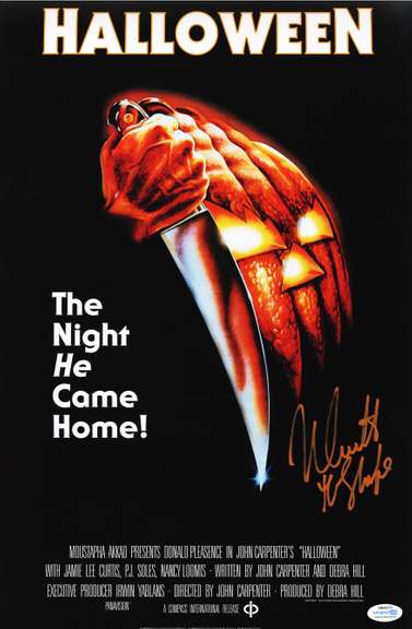 Nick Castle Autographed Signed Halloween Poster Exact Photo Proof ACOA