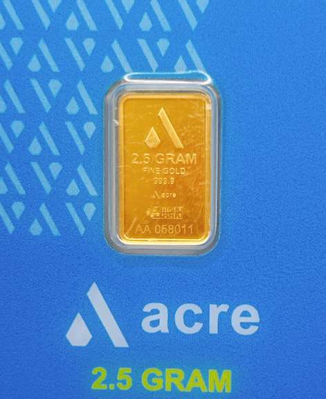 2.5 gram gold bar
