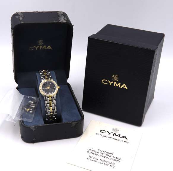 Cyme Quartz Two Tone Diamond Watch