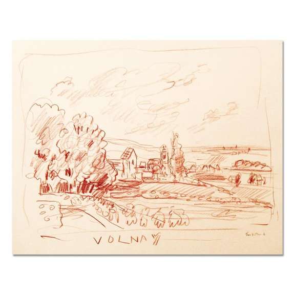 View of Volnay, Burgundy Original by Ensrud