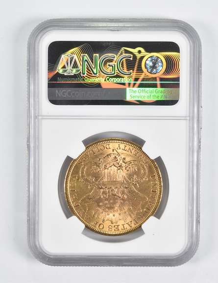 MS62 1877-S $20 Liberty Head Gold Double Eagle NGC