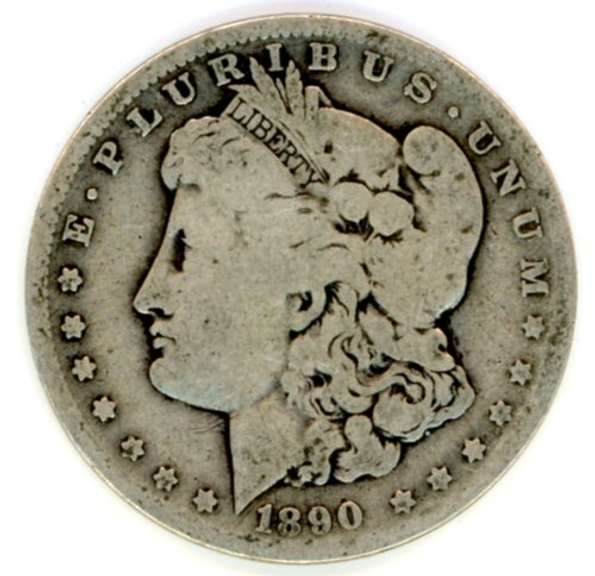 1890-O Morgan Silver Dollar