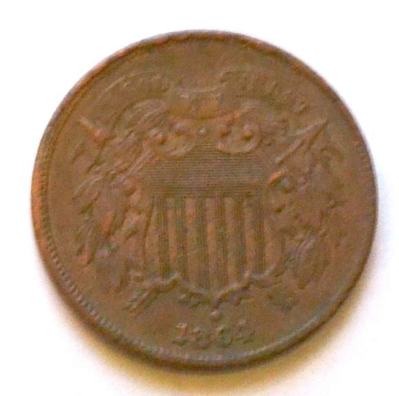 Nicer 1864 2 Cent Piece