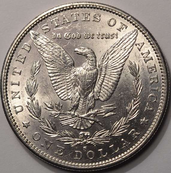 1890-S Morgan Silver Dollar With Luster