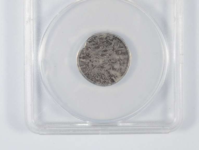 F12 Details 1652 Massachusetts 6 Pence - Oak Tree - Graded ANACS