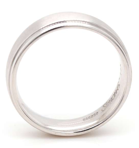 Simon G Brushed Wedding Band Ring in 14K